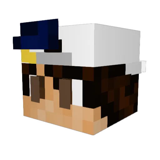 andrewmoen21 Minecraft avatar head, 3D render