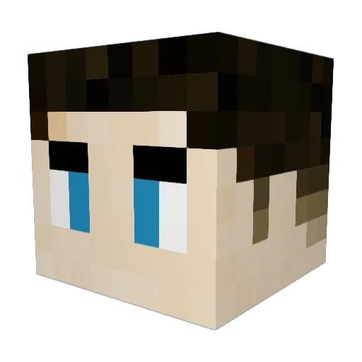 andrewmp4 Minecraft avatar head, 3D render