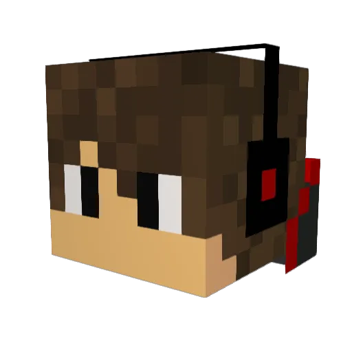 andrewn47 Minecraft avatar head, 3D render