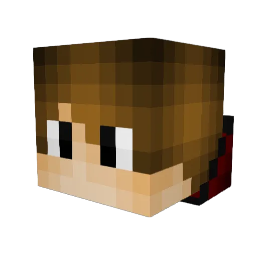 andrewrpb Minecraft avatar head, 3D render