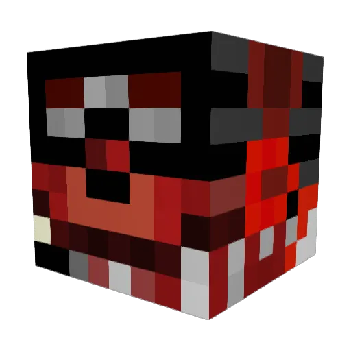 andrews52 Minecraft avatar head, 3D render
