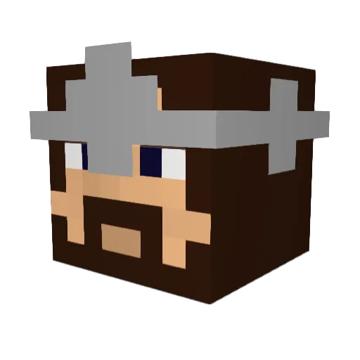 andrewsonia Minecraft avatar head, 3D render