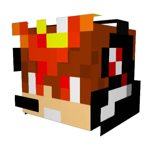 andrewxxd2 Minecraft avatar head, 3D render