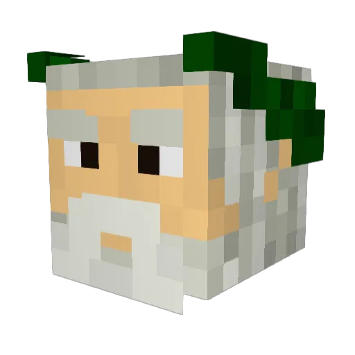 andrewzeronine Minecraft avatar head, 3D render