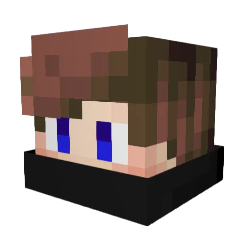andrey10000 Minecraft avatar head, 3D render