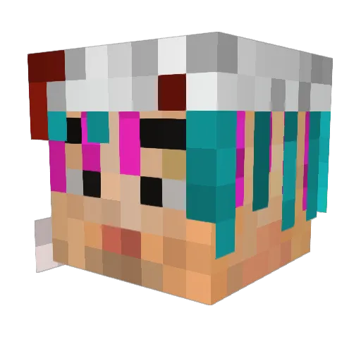 andrinius Minecraft avatar head, 3D render