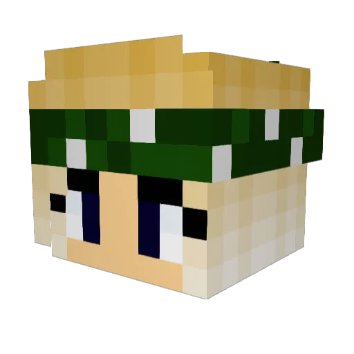 andriu Minecraft avatar head, 3D render