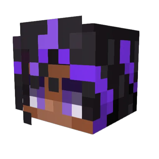 andro__meda Minecraft avatar head, 3D render