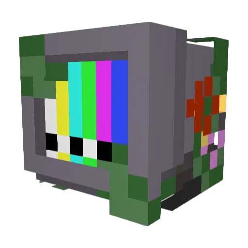 andromacy Minecraft avatar head, 3D render