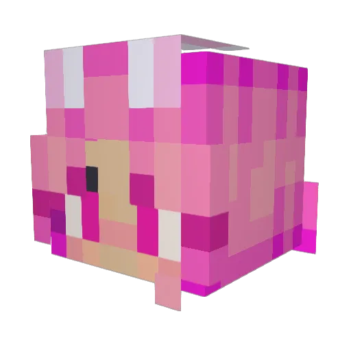 andronauts Minecraft avatar head, 3D render