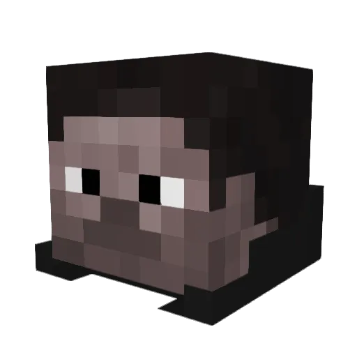 andronyoe Minecraft avatar head, 3D render
