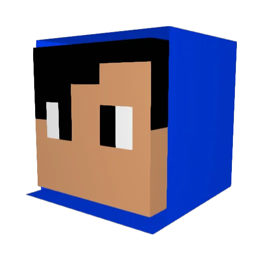 andrre12321 Minecraft avatar head, 3D render