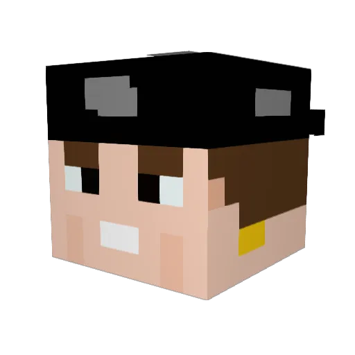 andrxxy Minecraft avatar head, 3D render