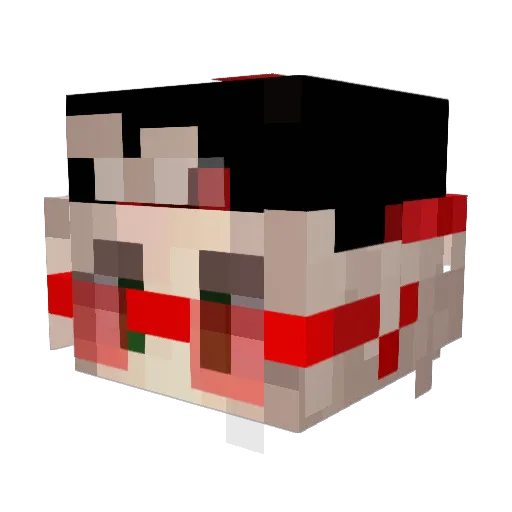 andry123_ Minecraft avatar head, 3D render