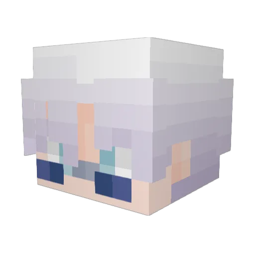 andryseven Minecraft avatar head, 3D render