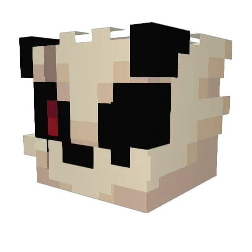 andt1k_ Minecraft avatar head, 3D render