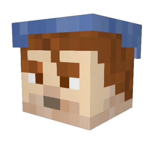 andtyldai Minecraft avatar head, 3D render