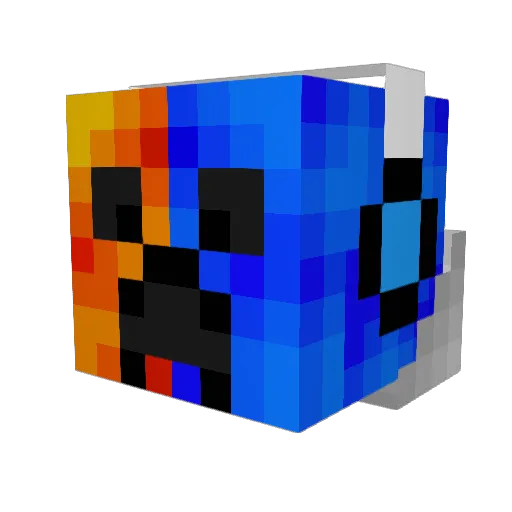 andwhales Minecraft avatar head, 3D render