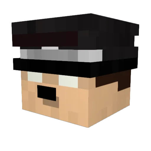 andy187 Minecraft avatar head, 3D render