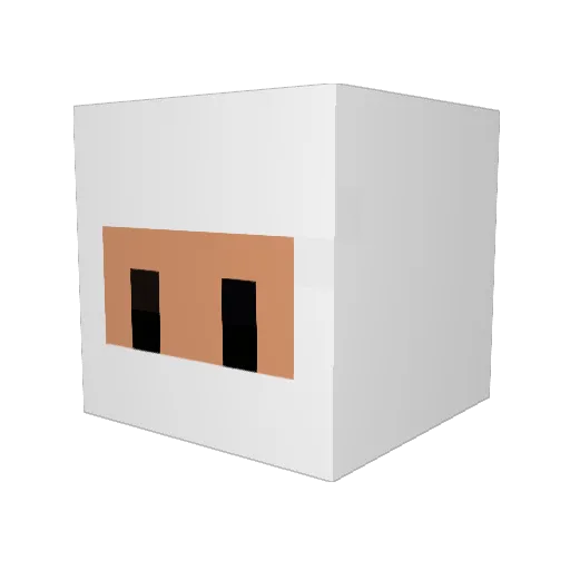 andy_eii Minecraft avatar head, 3D render