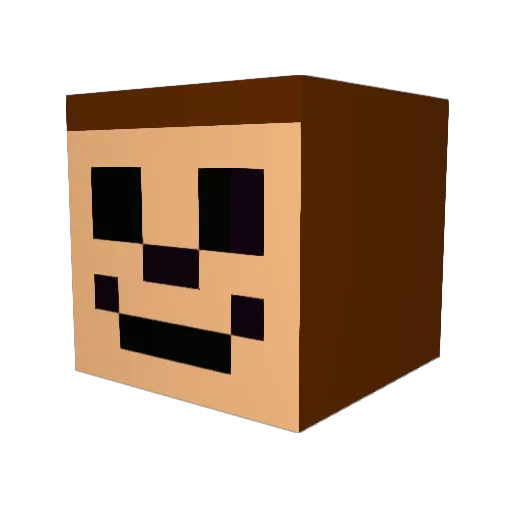 andyb71 Minecraft avatar head, 3D render