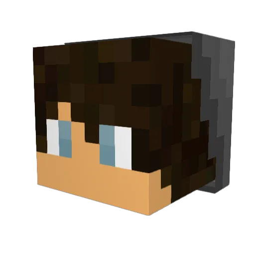 andyedit Minecraft avatar head, 3D render