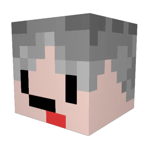 andyhuangY Minecraft avatar head, 3D render