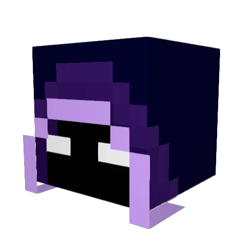 andyide Minecraft avatar head, 3D render