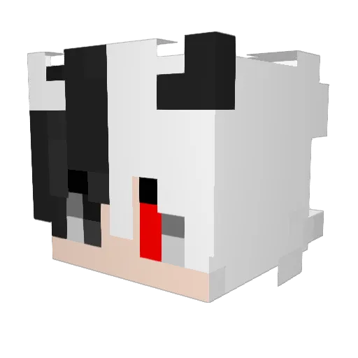andykn Minecraft avatar head, 3D render