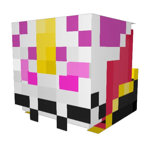 andyloo Minecraft avatar head, 3D render