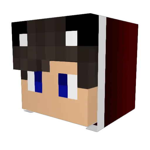 andymousemat Minecraft avatar head, 3D render