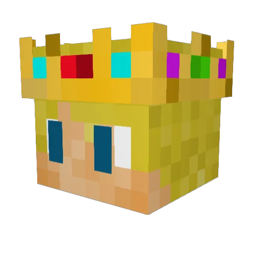 andynyz Minecraft avatar head, 3D render