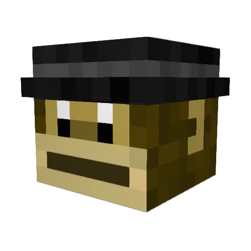 andypheppy Minecraft avatar head, 3D render