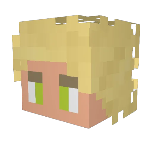 andyrift Minecraft avatar head, 3D render