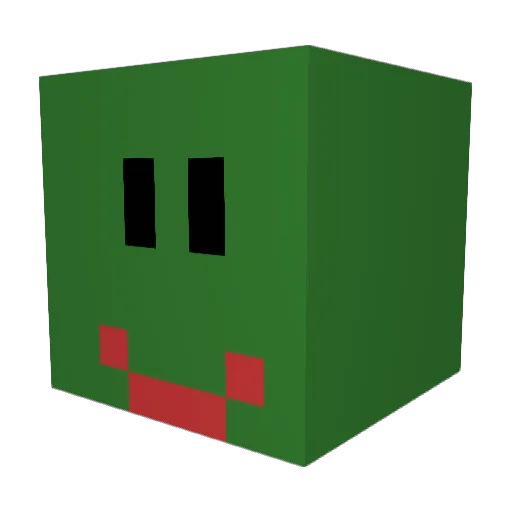 andyrosecraft Minecraft avatar head, 3D render