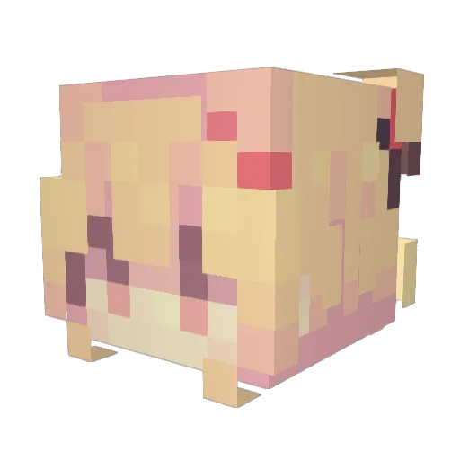 andyshown Minecraft avatar head, 3D render
