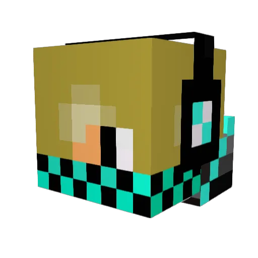 andystuehmer Minecraft avatar head, 3D render