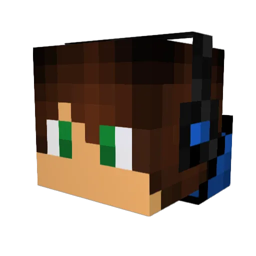 andytanglee Minecraft avatar head, 3D render