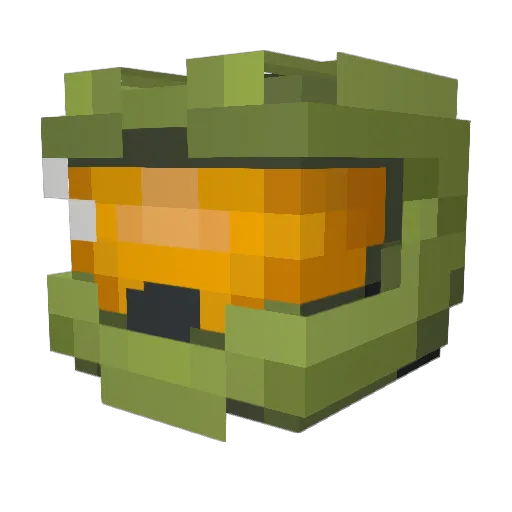 andytheoverlord Minecraft avatar head, 3D render