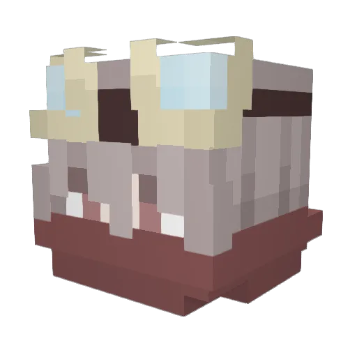 andyzhao333 Minecraft avatar head, 3D render