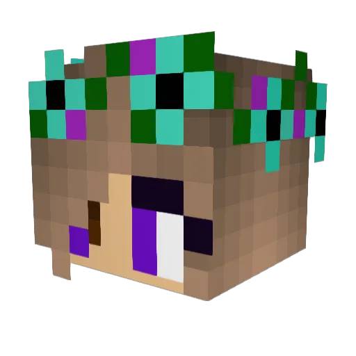 anela143 Minecraft avatar head, 3D render
