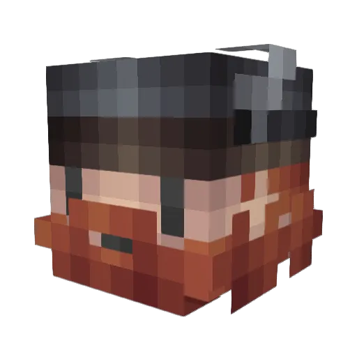 anemarie_ Minecraft avatar head, 3D render