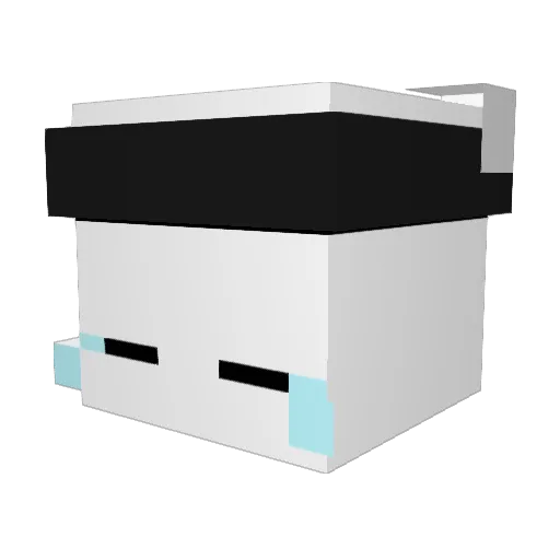 anemo01 Minecraft avatar head, 3D render