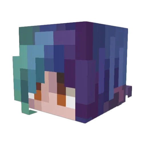 anes_al_noice Minecraft avatar head, 3D render