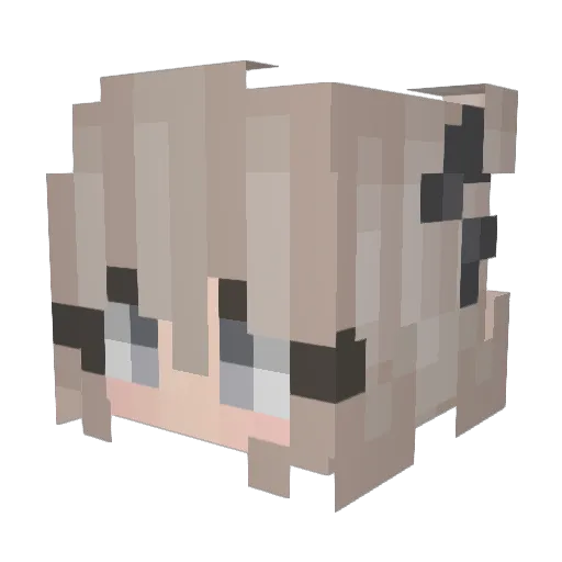 aneurysmsoup Minecraft avatar head, 3D render
