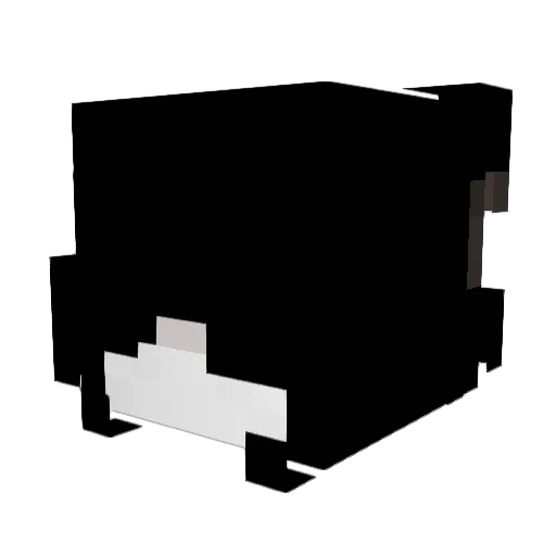 anffie Minecraft avatar head, 3D render