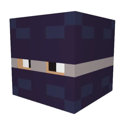 anfolyy Minecraft avatar head, 3D render