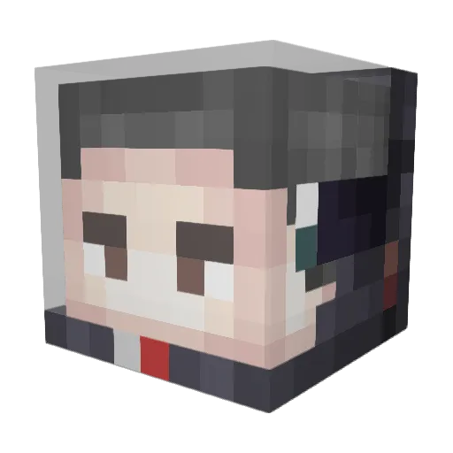 ang123 Minecraft avatar head, 3D render