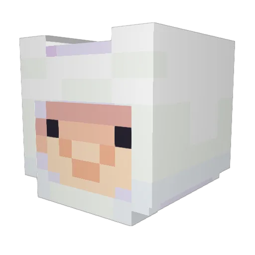 ang3lxo Minecraft avatar head, 3D render