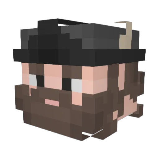 ang_yang Minecraft avatar head, 3D render